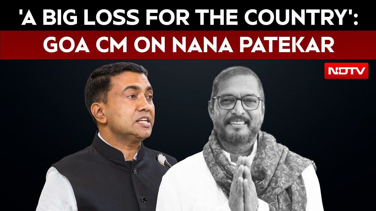 Nana Patekar News | 'A Big Loss For The Country': Goa CM Pramod Sawant Pays Tribute To Nana Patekar