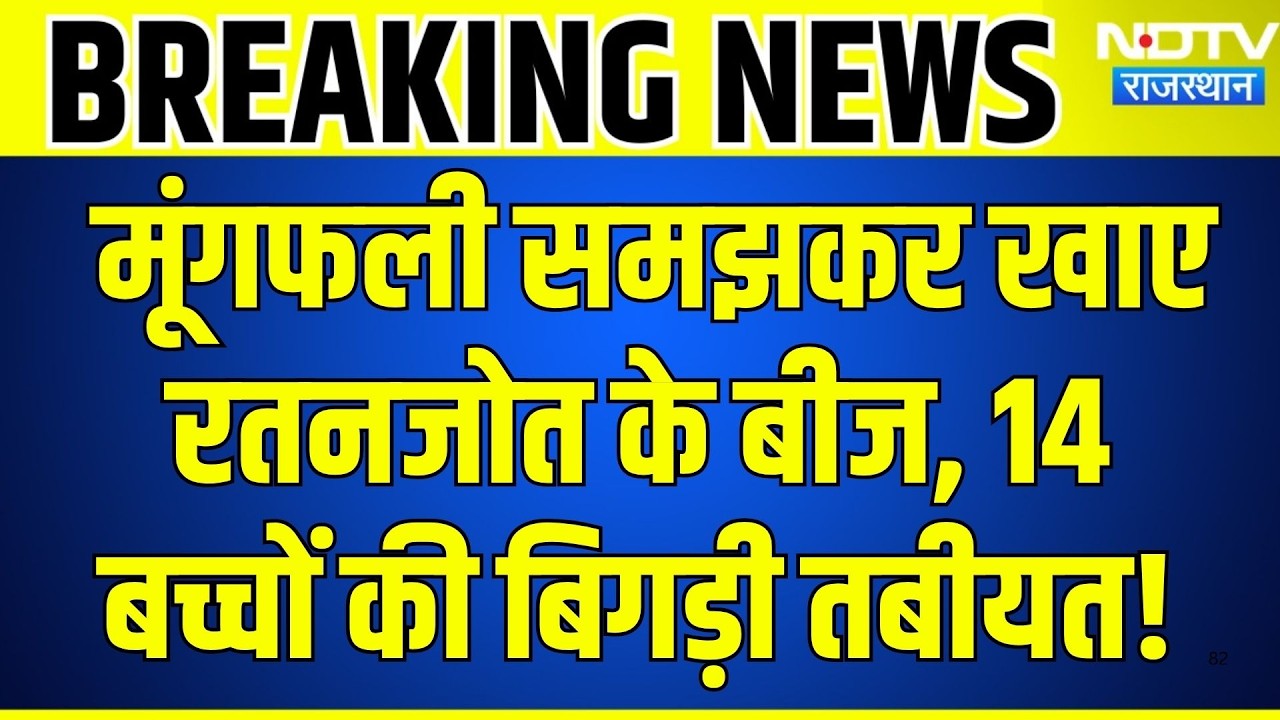 Dausa News: मूंगफली समझकर खाए रतनजोत के बीज, 14 बच्चों की बिगड़ी तबीयत! | Breaking News