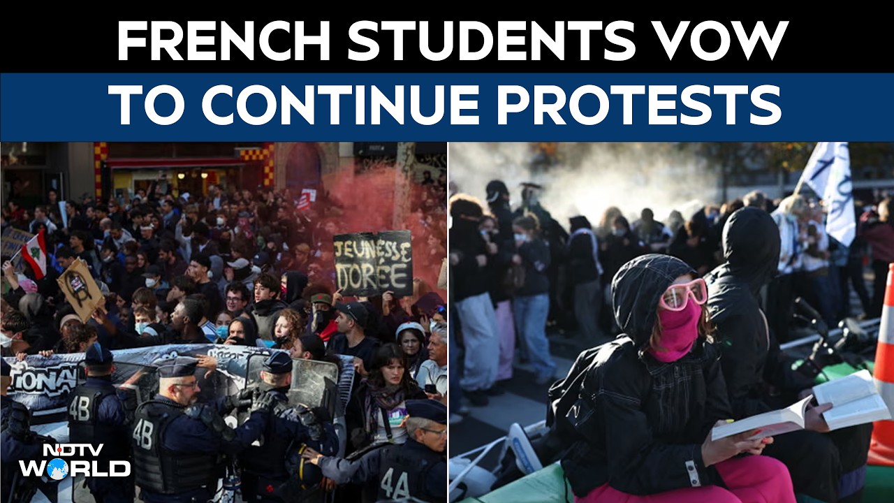 Paris Students Blockade High Schools Amid Nationwide Education Protests | France Protests