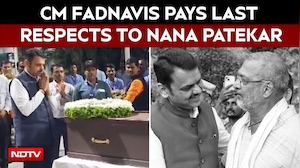 Nana Patekar Funeral: Devendra Fadnavis Pays Last Respects To Veteran Actor In Pune
