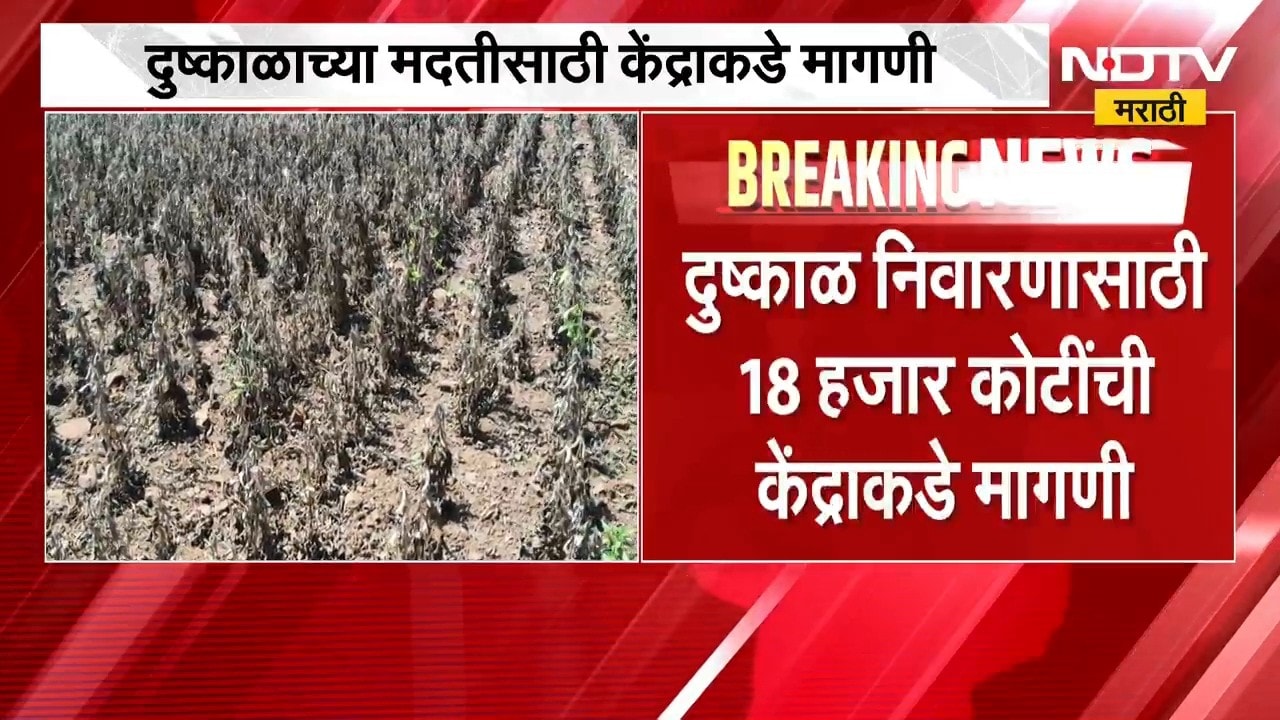 केंद्रीय दुष्काळाचं पथक आज राज्यात करणार पाहणी, राज्याकडून केंद्राकडे 18 हजार कोटीची मागणी । Drought