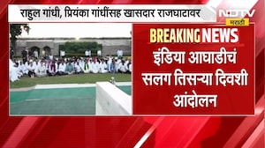 INDIA Bloc Protest | इंडिया आघाडीचं राजघाटावर आंदोलन, राहुल गांधी राष्ट्रपतींची भेट घेणार