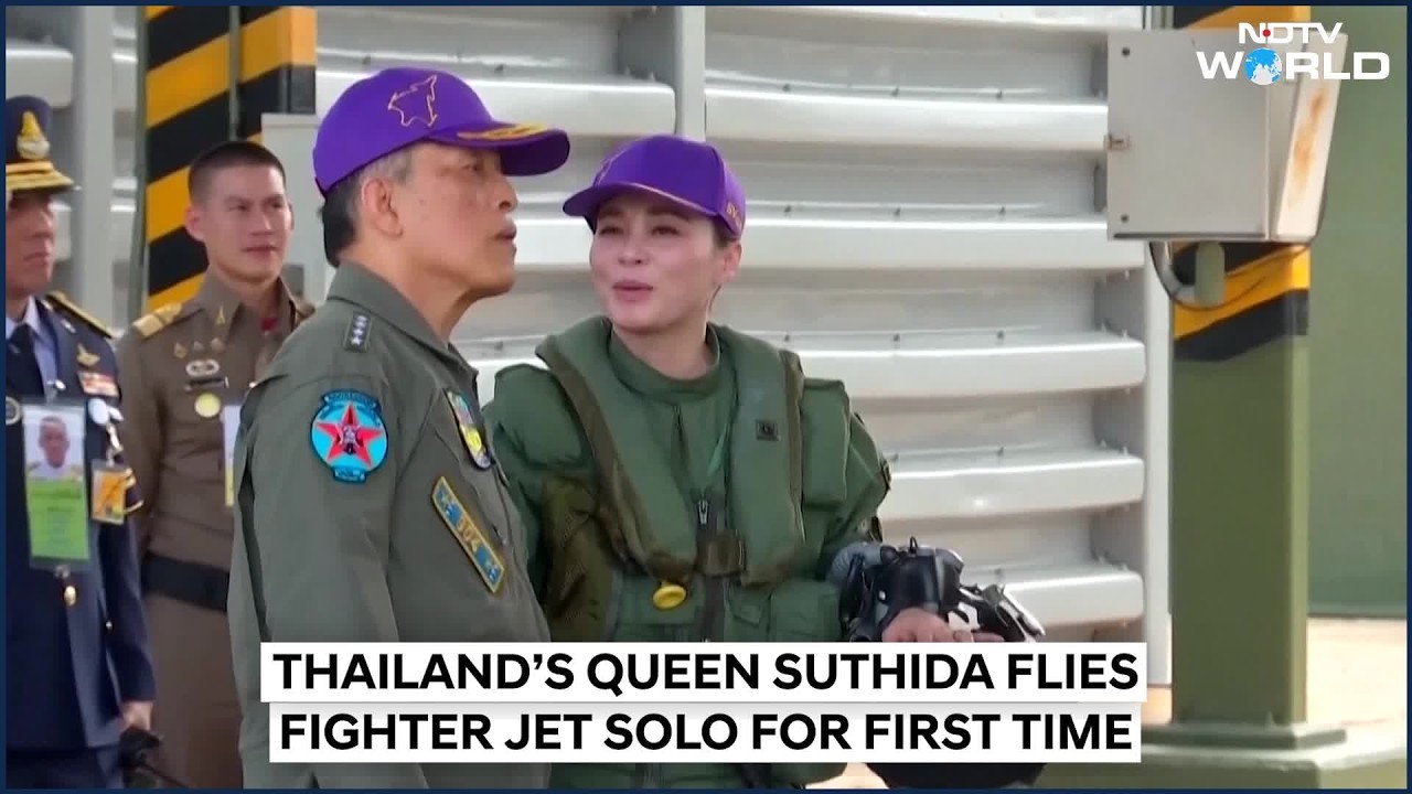 VIRAL VIDEO: Thailand's Queen Suthida Makes First Solo Flight In Gripen Fighter Jet