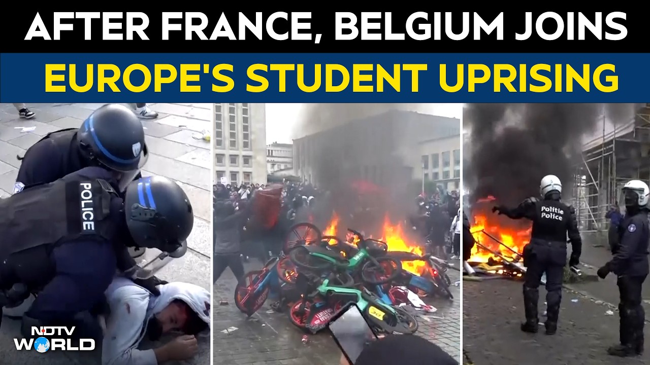 Europe Student Protests: France's Student Unrest Spreads To Belgium, Over 100 Arrested