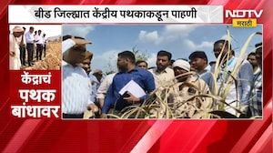 Beed जिल्ह्यात केंद्रीय पथकाकडून पाहणी; उसाचं काय करणार?, शेतकरी म्हणाला जाळून टाकणार | NDTV Marathi