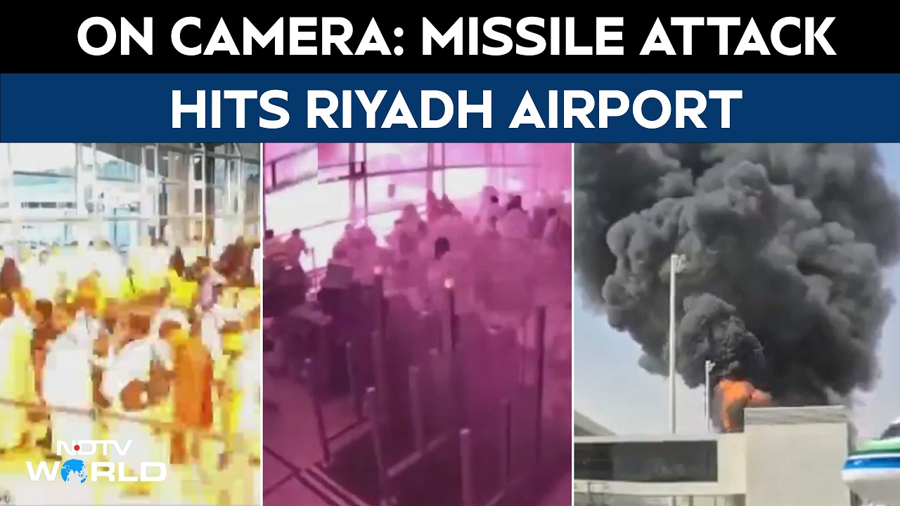Riyadh Airport Attack: Dramatic Visuals Show Reported Houthi Attack On Riyadh Airport
