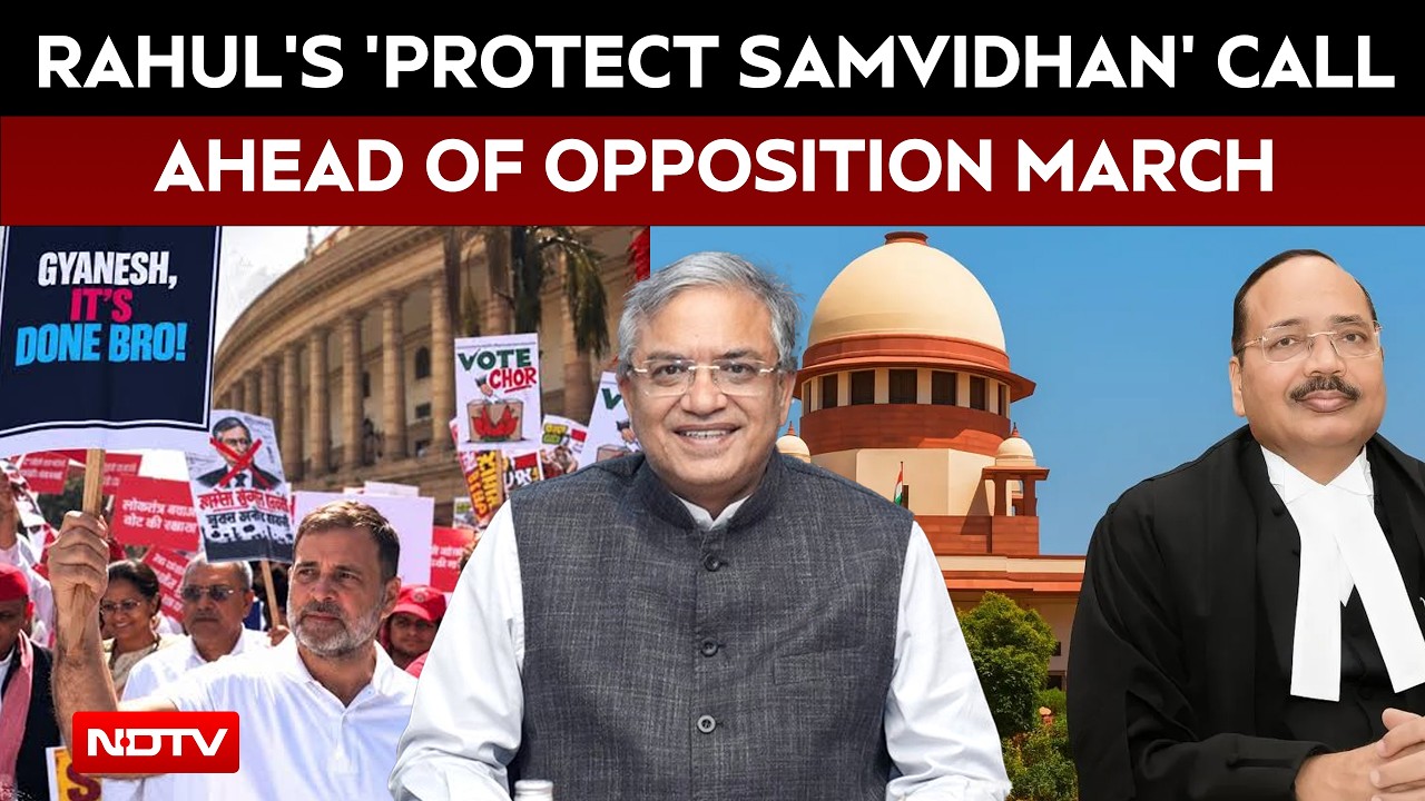 Rahul Gandhi's 'Protect Samvidhan' Call As INDIA Bloc Plans March To Supreme Court