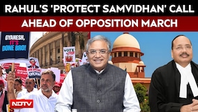 Rahul Gandhi's 'Protect Samvidhan' Call As INDIA Bloc Plans March To Supreme Court