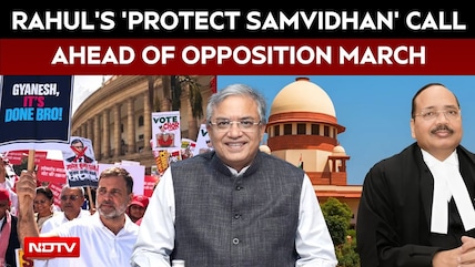 Rahul Gandhi's 'Protect Samvidhan' Call As INDIA Bloc Plans March To Supreme Court