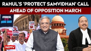 Rahul Gandhi's 'Protect Samvidhan' Call As INDIA Bloc Plans March To Supreme Court