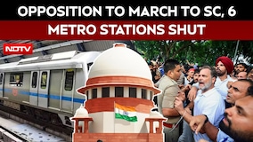Rahul Gandhi Announces Opposition March To Supreme Court, Six Delhi Metro Stations Shut Till 4 PM