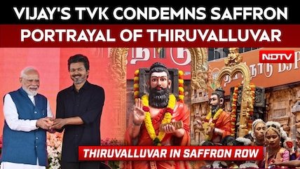 Vijay's TVK Condemns Saffron Portrayal Of Thiruvalluvar, BJP Defends Imagery Amid Tamil Nadu Row