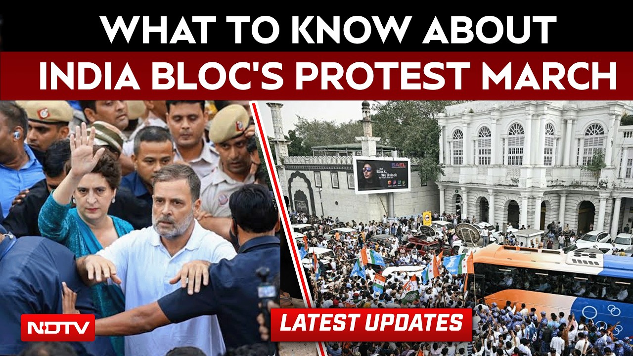 Rahul Gandhi Protest | INDIA Bloc Turns Up Volume On Gyanesh Kumar, Holds March To Supreme Court