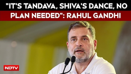 "It's Tandava, Shiva's Dance, No Plan Needed": Rahul Gandhi On His Strategy