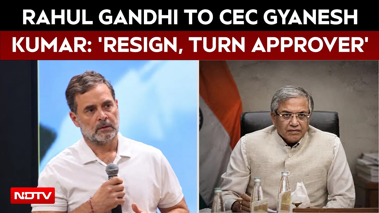 Rahul Gandhi To CEC Gyanesh Kumar: 'Resign, Turn Approver' Over SIR Row