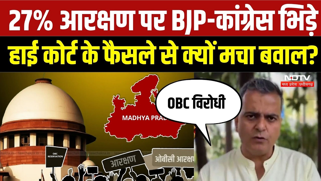 MP OBC Reservation: 27% आरक्षण पर BJP-कांग्रेस में घमासान, अब Supreme Court जाएंगे संगठन? | MP News
