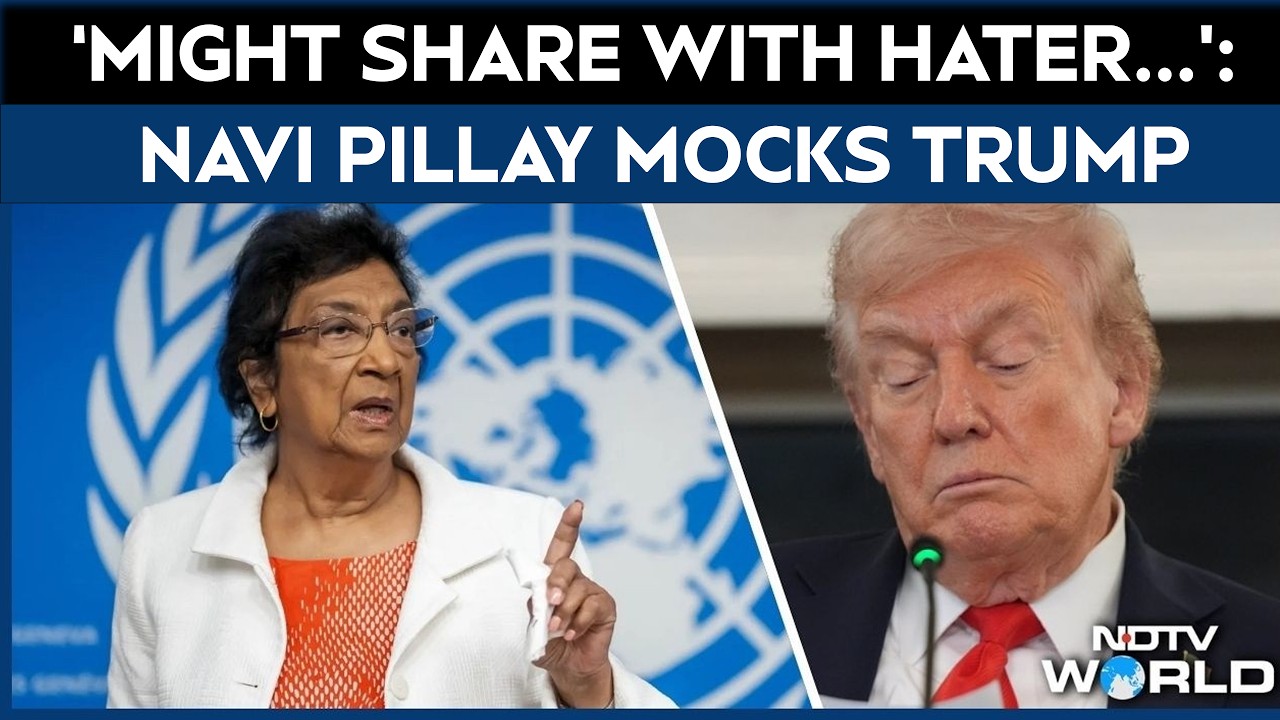 FULL VIDEO: Navi Pillay MOCKS Trump After Getting Nobel, Says If You Clap More, I Might Share...