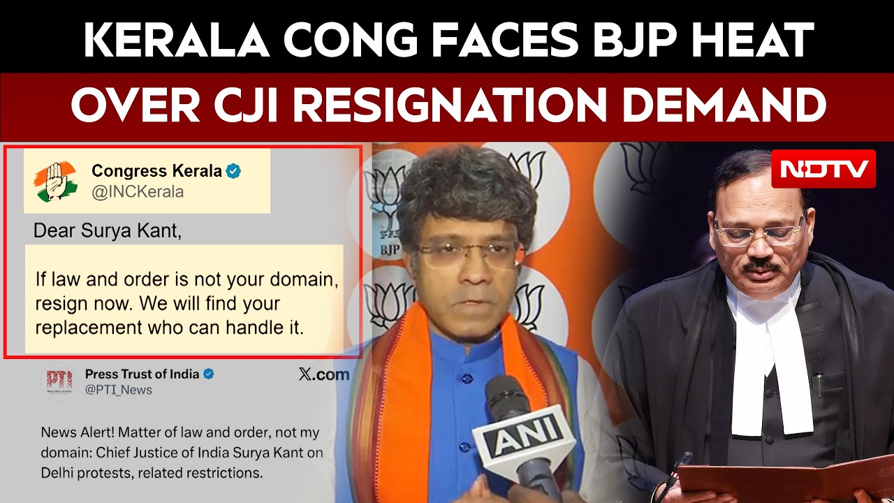 Congress Kerala Deletes Post Targeting CJI Surya Kant After Backlash, BJP Demands Apology