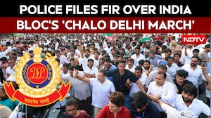 Delhi Police Registers FIR Over INDIA Bloc's 'Chalo Delhi' March, Cites Lack Of Permission