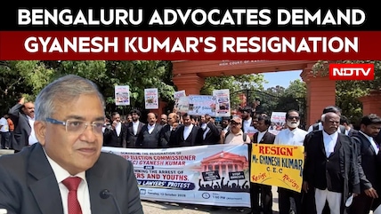 Bengaluru Advocates Protest Outside Karnataka High Court, Demand Gyanesh Kumar's Resignation