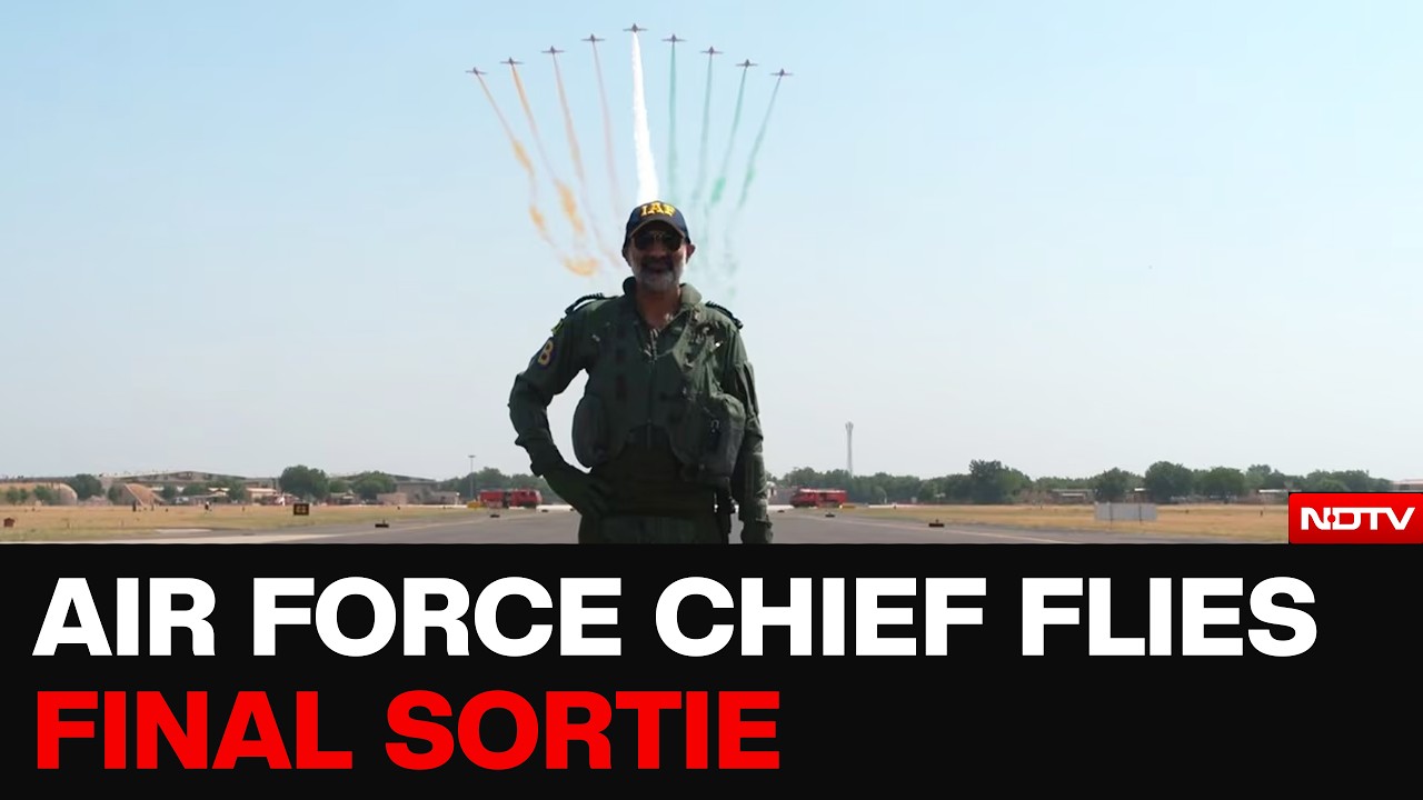 Watch: IAF Chief AP Singh Flies Tejas Fighter Jet On Final Sortie Before Retirement