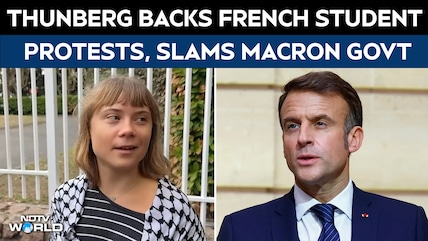 Greta Thunberg Joins French Student Protest, Targets Emmanuel Macron's Government | France Protest