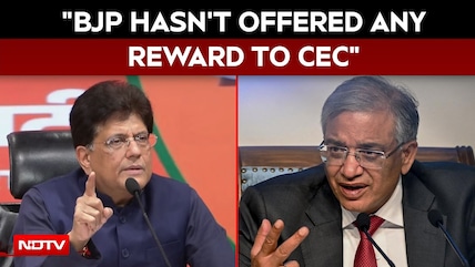 Piyush Goyal Dismisses Oppn's Allegations On ECI, "BJP Hasn't Offered Any Reward To CEC"