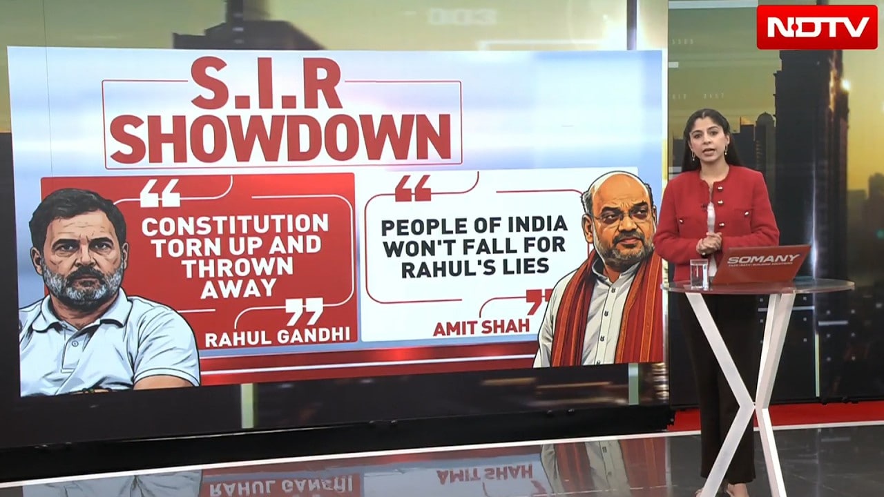 Rahul Gandhi Calls SIR Battle A Fight To Save Democracy As Amit Shah Launches Counterattack