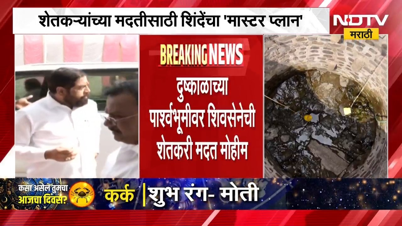 शेतकऱ्यांच्या मदतीसाठी एकनाथ शिंदे यांनी आखला 'मास्टर प्लान', पाहा काय । Maharashtra Drought