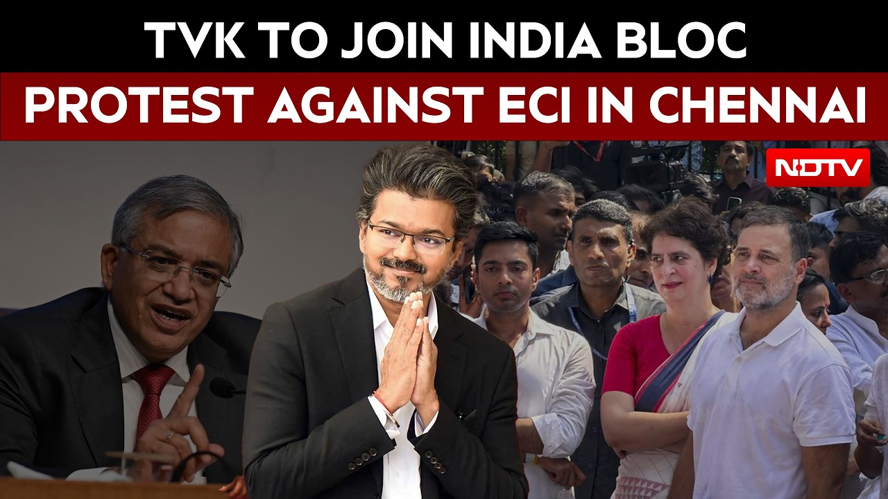 Vijay's TVK To Join INDIA Bloc Protest In Chennai Demanding CEC Gyanesh Kumar's Resignation