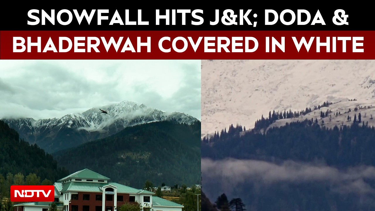 J&K Turns White: Season's First Snowfall Blankets Doda, Bhaderwah & Kathua