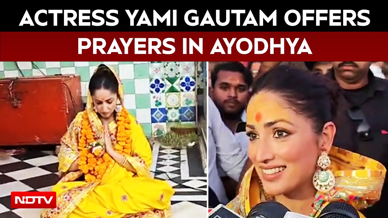 Yami Gautam Visits Ram Janmabhoomi & Hanumangarhi in Ayodhya to Seek Blessings