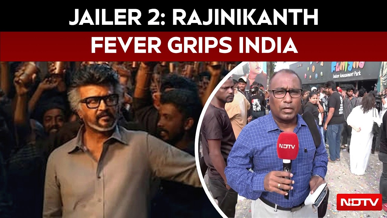 Jailer 2 Review | Thalaiva 's Fans Perform Aarti, Pour Milk On Rajinikanth's Poster In Chennai