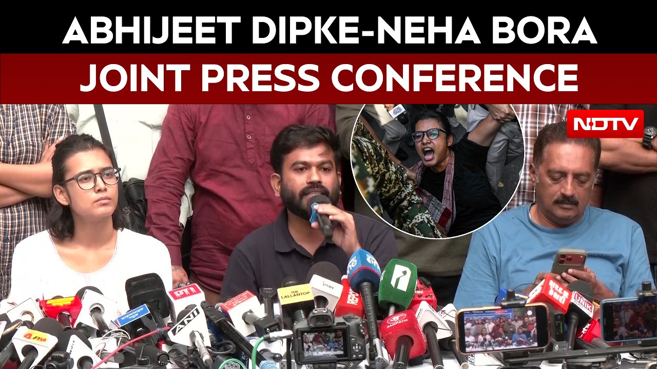CJP Protest | Abhijeet Dipke (CJP Founder) And Neha Bora (AISA) Addresses Press Conference