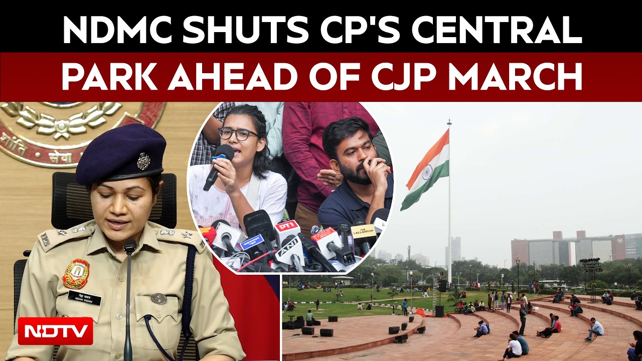 CJP Protest | NDMC Shuts Connaught Place's Central Park Ahead Of CJP's Tiranga March