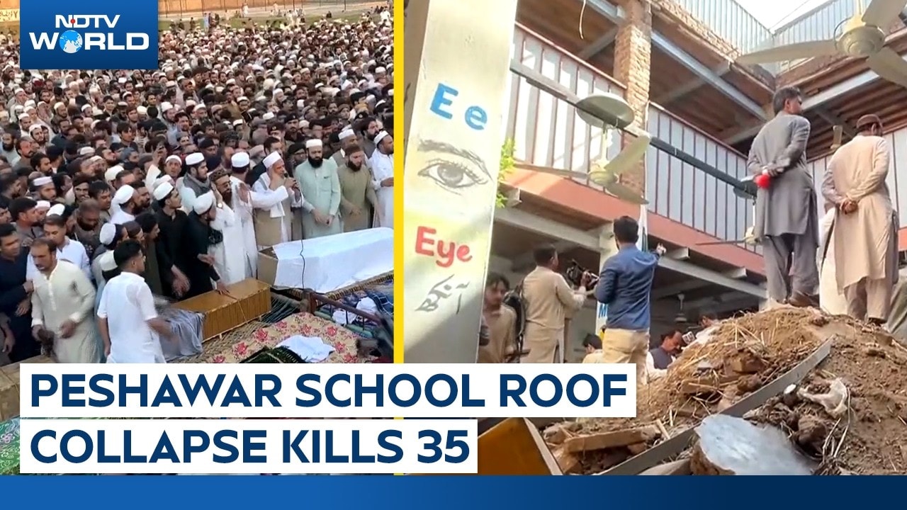 Pakistan News | Peshawar School Roof Collapse Kills 35, Families Mourn Children
