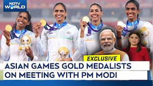 PM Modi News | Asian Games Gold Medalist Women's 4X400m Relay Team Meets PM Modi