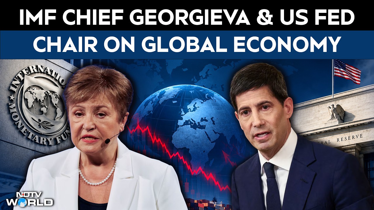 IMF Chief Georgieva And US Fed Chair On Global Economy