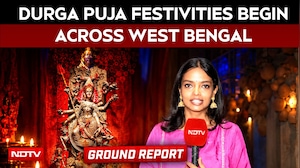 Durga Puja Begins In West Bengal: Kolkata Pandal Celebrates India&rsquo;s Lifeline Rivers