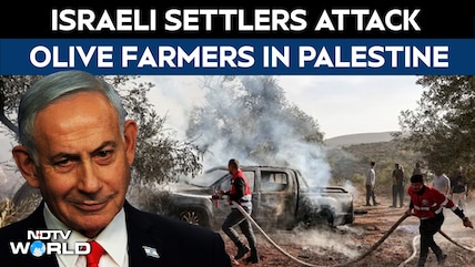 Israeli Settlers Attack West Bank Olive Harvesters, Set Vehicles On Fire