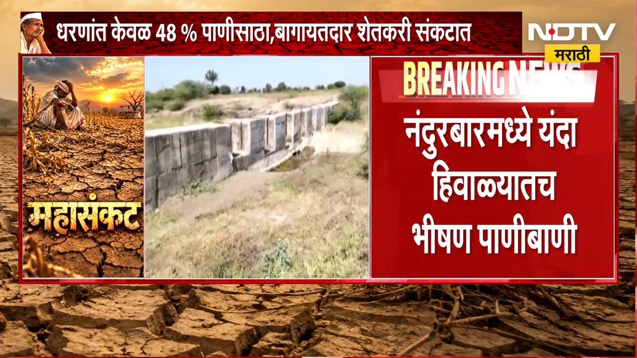 Nandurbar जिल्ह्यातील 12 प्रकल्पांमध्ये आताच खडखडाट;धरणांत केवळ 48% पाणीसाठा,बागायतदार शेतकरी संकटात