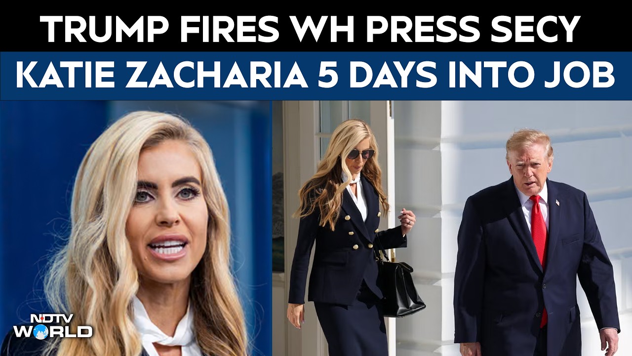 US News | White House Press Secy Katie Zacharia Fired Hours After Trump Asked Her To "Reconsider"