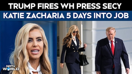 US News | White House Press Secy Katie Zacharia Fired Hours After Trump Asked Her To "Reconsider"