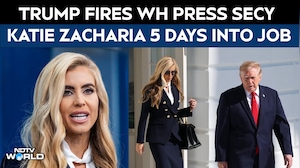 US News | White House Press Secy Katie Zacharia Fired Hours After Trump Asked Her To "Reconsider"