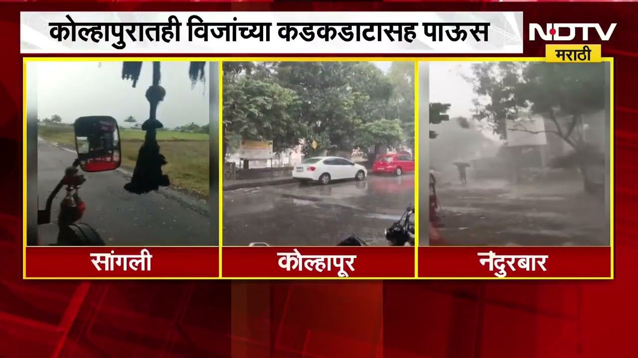 Maharashtra Rain Updates | सांगली, कोल्हापूर,नंदुरबारमध्ये मुसळधार पाऊस; जाणून घ्या अधिकची माहिती