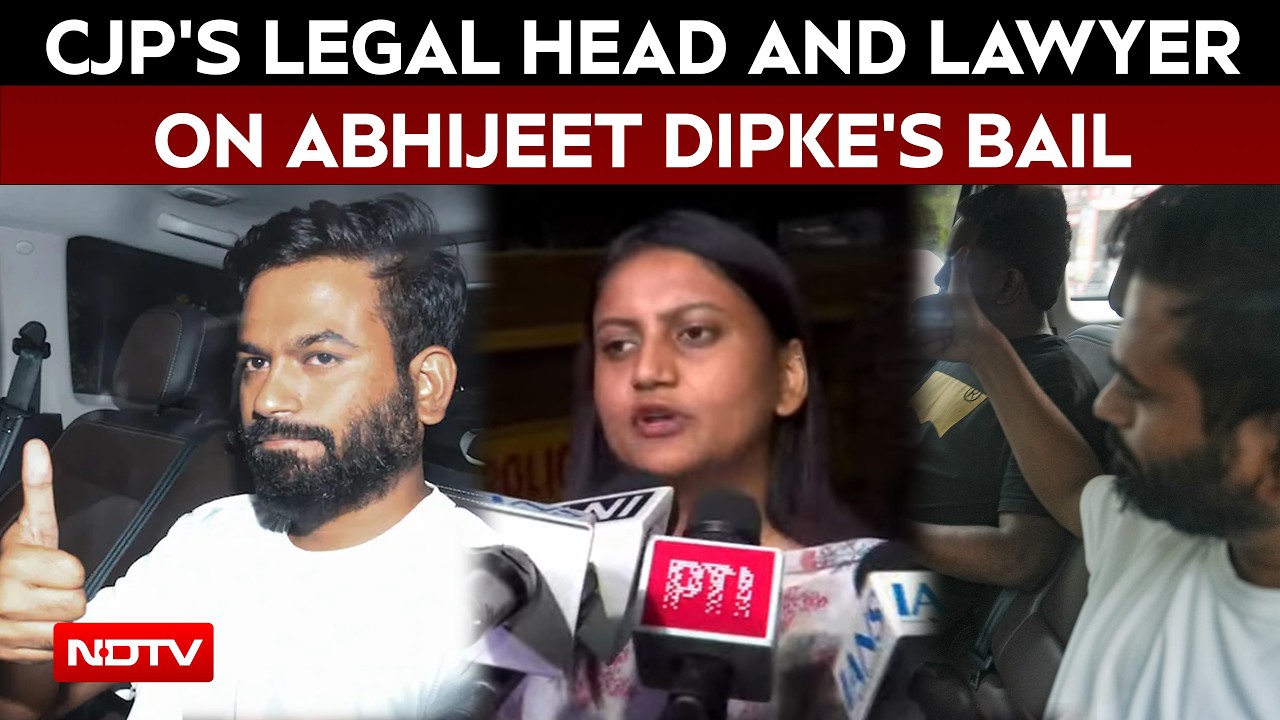 CJP Legal Head Ratna Singh And Lawyer Abhisht Hela On Abhijeet Dipke's Release On Conditional Bail