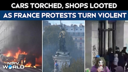 France Protests Turn Violent: Cars Torched, Shops Looted As Cost-Of-Living Protests Rock Cities
