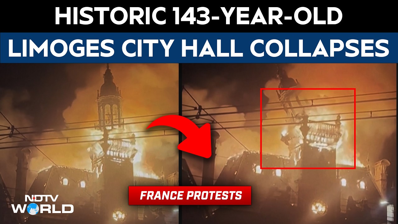 France Protest News | Historic Limoges City Hall Collapses As Protests and Violence Sweep France