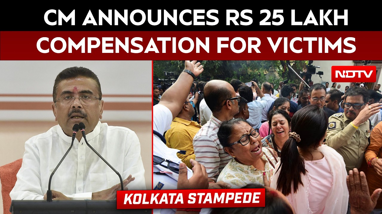Kolkata Stampede | CM Suvendu Adhikari Announces ₹25 Lakh, Government Job For Each Victim’s Family