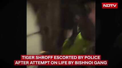 On Camera: Tiger Shroff Escorted By Police After Shooting Scare In Mumbai | Tiger Shroff Shooting